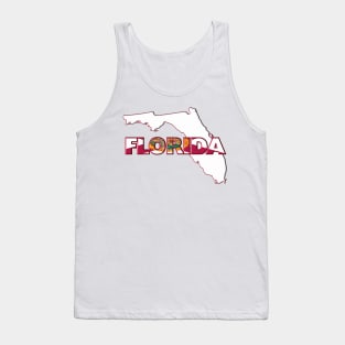Florida Colored State Letters Tank Top